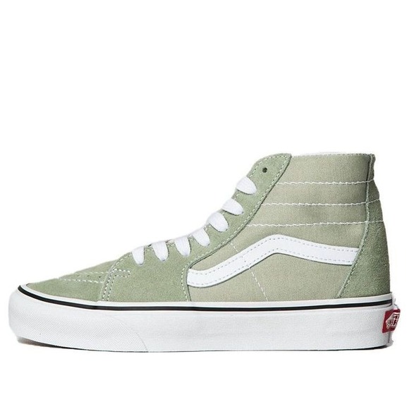 Vans Other - Vans SK8-Hi HEIQ Eco Dry Shoes Mens Sz 13 Suede Sage Green Skate Sneakers
